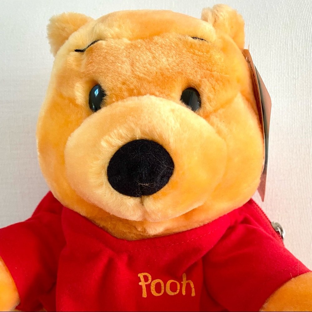 VINTAGE DISNEY WINNIE THE POOH KIDS PLUSH BACKPACK BY PYRAMID HANDBAGS, NEW, NWT - Picture 13 of 16